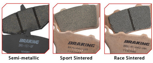 Braking Brake Pad Set Semi-Metallic 827Sm1