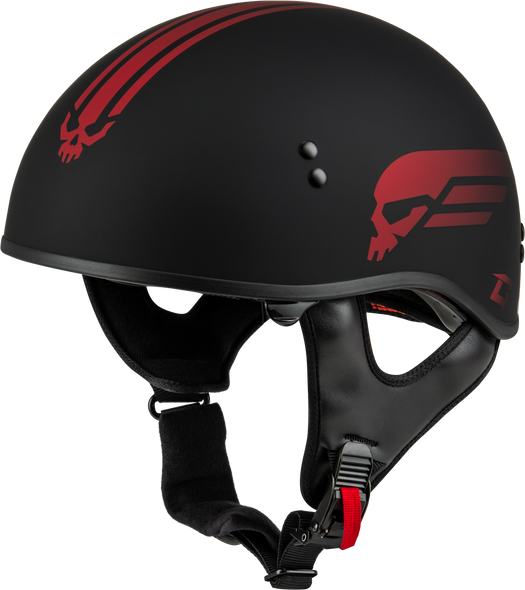 Gmax Hh-65 Retribution Helmet Matte Black/Red Xs H16511323