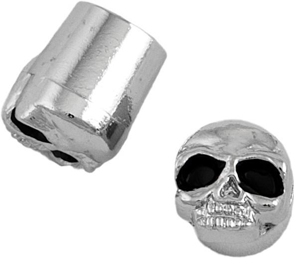 Harddrive Valve Stem Caps Metal Stem Chrome Skull Pr 99-6205