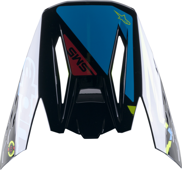 Alpinestars S-M5 Action Visor Black/Cyan/Fluo Yellow 8986022-1757-Os