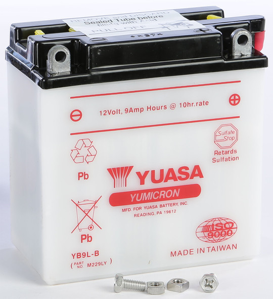 Yuasa Battery Yb9L-B Conventional Yuam229Ly