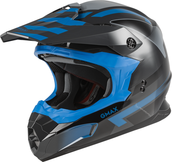 Gmax Mx-86 Off-Road Fame Helmet Dark Grey/Blue/Black Sm D3864444