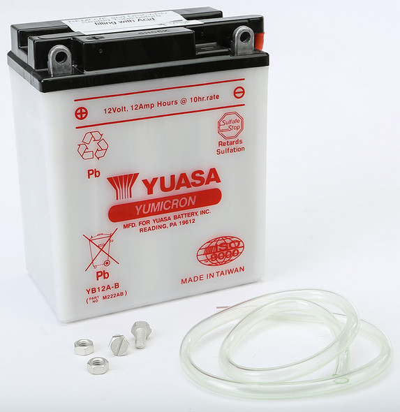Yuasa Battery Yb12A-B Conventional Yuam222Ab