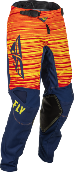 Fly Racing Youth Kinetic Wave Pants Navy/Yellow/Red Sz 20 375-53620