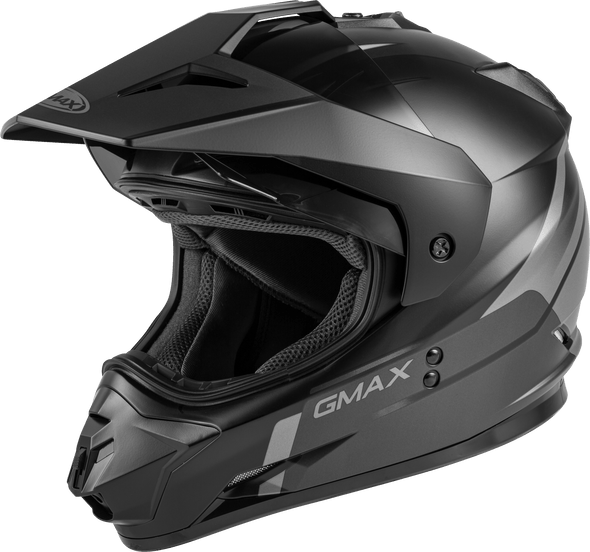 Gmax Gm-11 Dual-Sport Scud Helmet Matte Black/Grey Sm G1113504