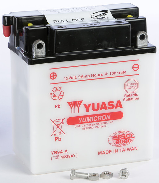 Yuasa Battery Yb9A-A Conventional Yuam229Ay