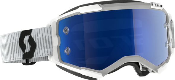 Scott Fury Goggle White Blue Chrome Works 272828-0002349