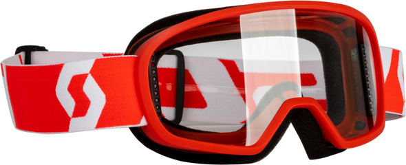 Scott Youth Buzz Mx Goggle Red/White W/Clear 272838-1005043