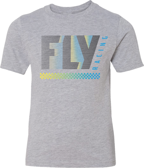 Fly Racing Youth Fly Flex Tee Light Grey Ys 352-0436Ys