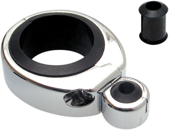 Motion Pro Cable Clamp 1 1/4"-1 1/2" Single Thr/Clu Chrome 11-0041