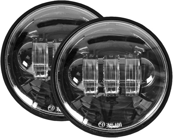 Cyron Passing Lamps 4.5" Black Harley Abig4.5-A6K