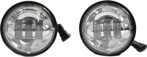 Pathfinder 4.5" Led Passing Lamps Chrome High Definition Hdpl2C