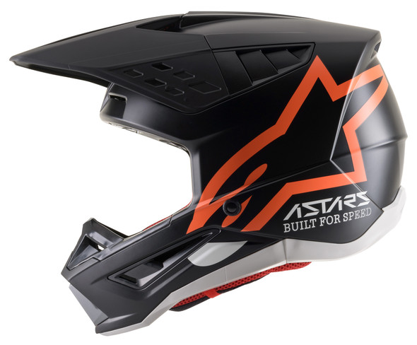 Alpinestars S-M5 Compass Helmet Matte Black/Orange Fluo Xl 8303321-1149-Xl