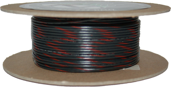 Namz Custom Cycle #18-Gauge Black/Red Stripe 100' Spool Of Primary Wire Nwr-02-100