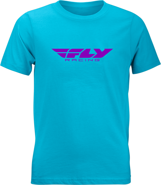 Fly Racing Youth Fly Corporate Tee Blue/Purple Ys 352-0675Ys