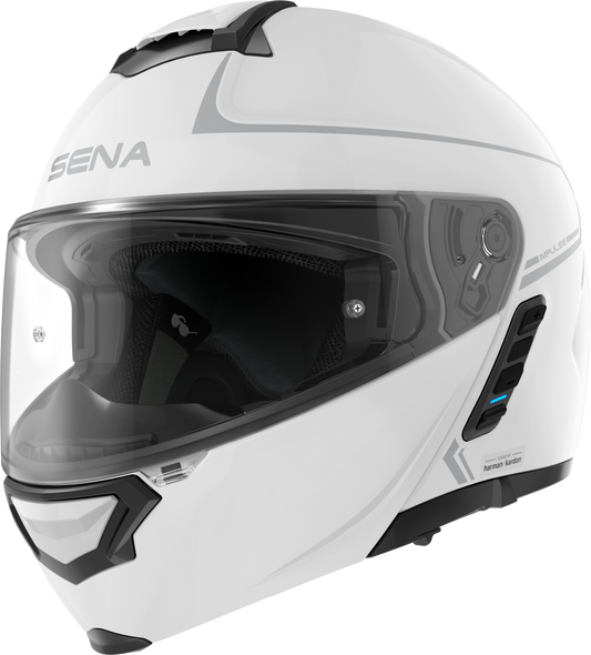 Sena Impulse Flip Up Helmet Gloss White 2X Impulse-Gwxxl1
