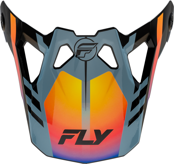Fly Racing Formula Cp Krypton Visor Grey/Black/Electric Fade M-2X 73-0047