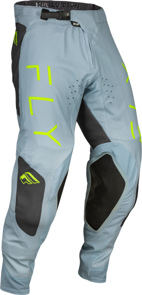 Fly Racing Evolution Dst Pants Ice Grey/Char/Neon Green Sz 30 377-13130