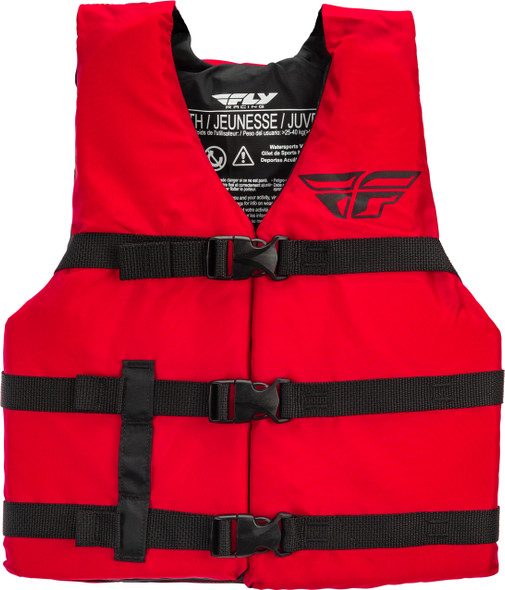 Fly Racing Youth Nylon Vest Red 112224-100-002-20