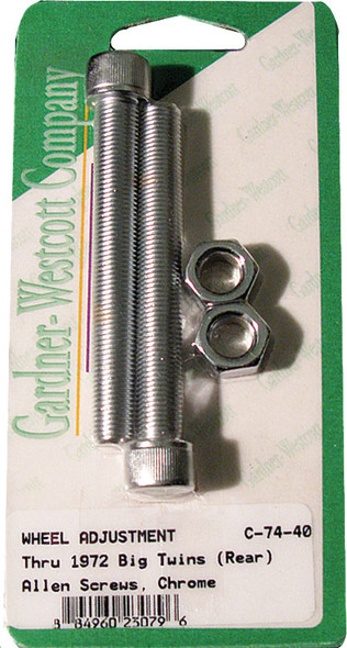 Gardnerwestcott Rear Wheel Adjustment Bolts 72 And Earlier Big Twin Model C-74-40