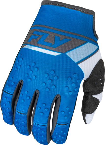 Fly Racing Kinetic Prix Gloves Bright Blue/Charcoal 3X 377-4103X