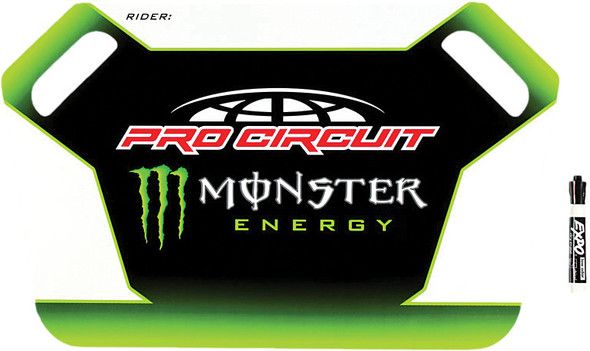 Pro Circuit Monster Energy Pit Board W/Marker 55146