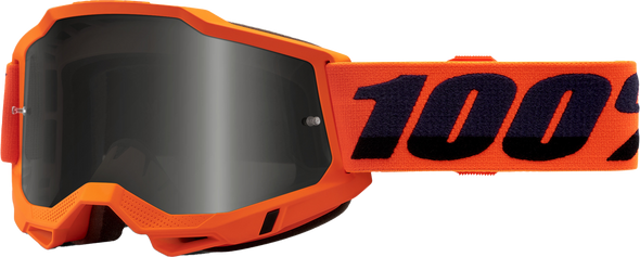 100% Accuri 2 Sand Goggle Neon Orange Smoke Lens 50020-00004