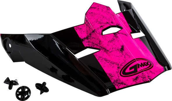 Gmax Visor W/Screws Dominant Mx-46 Black/Pink/White Xs-Sm G046893