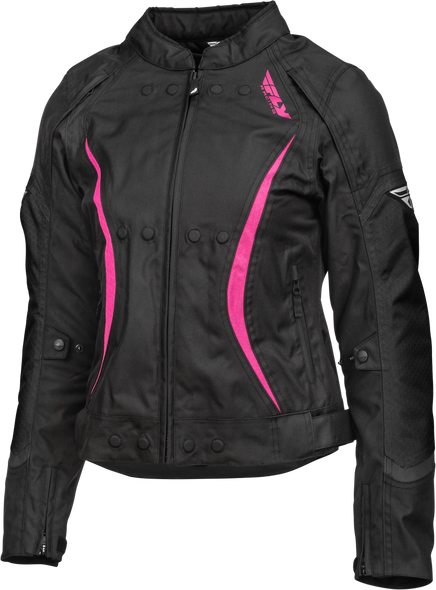 Fly Racing Women'S Butane Jacket Black/Pink Sm 477-7041S