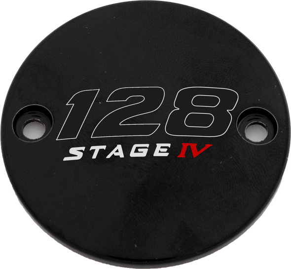 Custom Engraving M8 Timer Cover 128 Stage Iv Black 128-05-63Bg