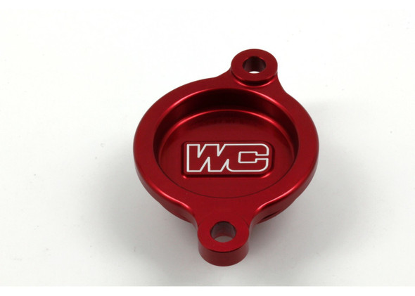 Works Oil Filter Cover Red Hon 27-021