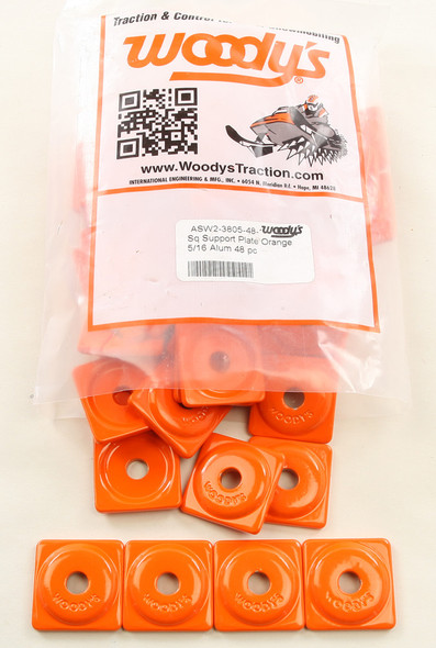 Woodys Square Digger Support Plate Orange Asw2-3805-48