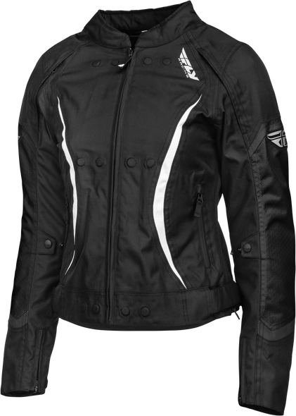 Fly Racing Women'S Butane Jacket Black/White Xs 477-7042Xs