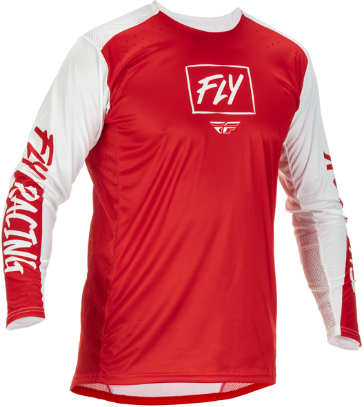 Fly Racing Lite Jersey Red/White Lg 375-722L