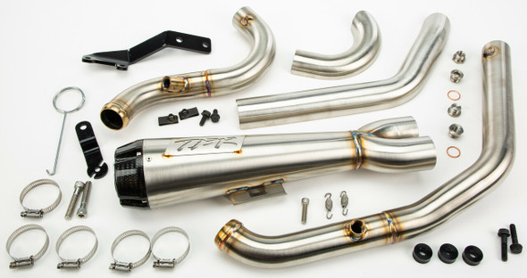 Tbr Comp S 2In1 Exhaust Flsb/Flhc Brushed W/Cf End Cap 005-4960199-Sg