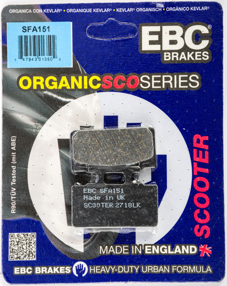 EBC Brake Pads Sfa151 Organic Sfa151