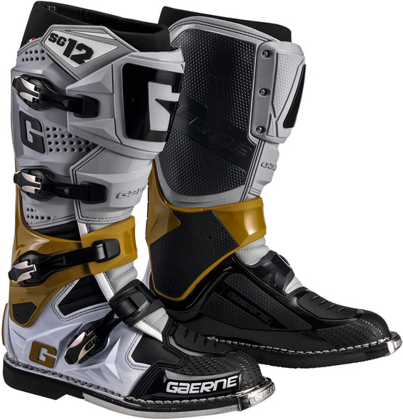 Gaerne Sg-12 Boots Grey/Magnesium/ White Sz 07 2174-080-07