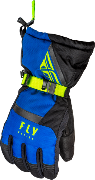 Fly Racing Cascade Gloves Black/Blue/Hi-Vis 2X 363-39222X