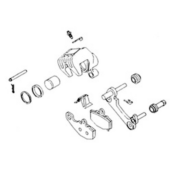 K&L Brk Caliper Kit:Suzuki Bcf-307 32-1434