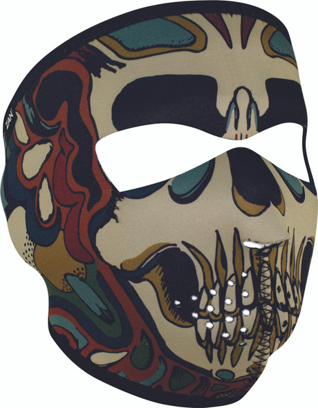 Zan Neoprene Full Face Psychedelic Skull Wnfm179