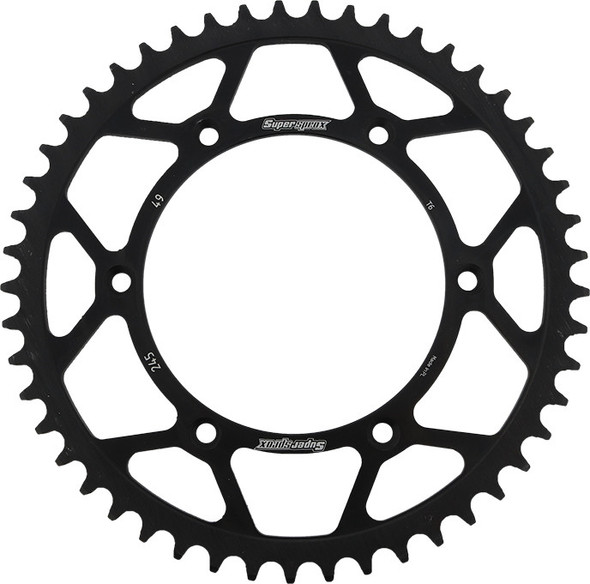 Supersprox Rear Sprocket Steel 49T-520 Blk Yam Rfe-245-49-Blk