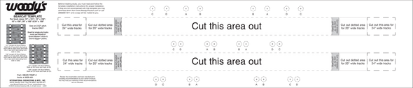 Woodys Stud Template Bearcat 2.52" Pitch Tracks Bear-Temp-2