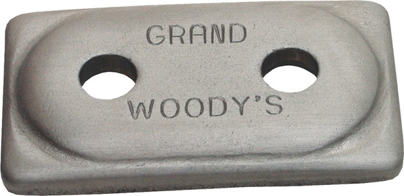 Woodys Double Grand Digger Support Plate Aluminum 12/Pk Adg-3775