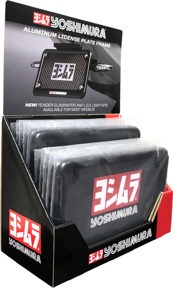 Yoshimura License Plate Frame Black 10/Pk Pop 070Bg-Pop-K