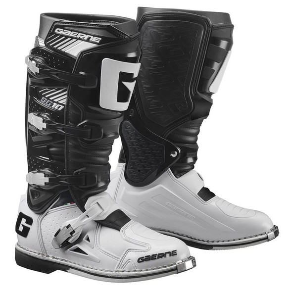 Gaerne Sg-10 Boots Black/White Sz 14 2190-014-014