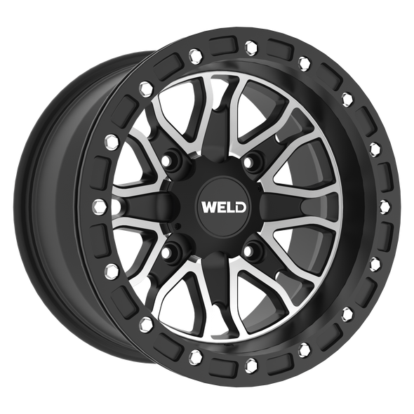 Weld Wheels Raptor Beadlock Satin Mil 15X8 4+4 4X137 U501B8042400