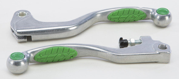 Fly Racing Grip Lever Set Green 204-036-Fly