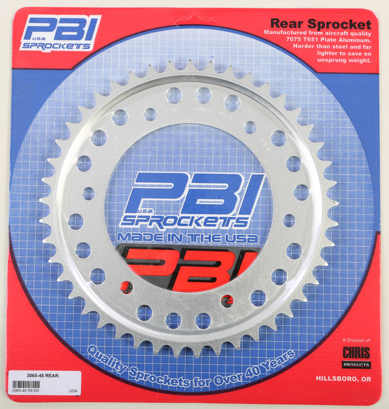 Pbi Rear Sprocket Aluminum 45T-530 Hon 3065-45-5