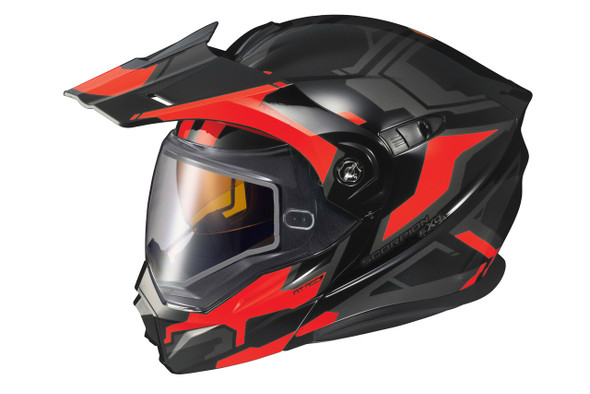 Scorpion Exo Exo-At950 Cold Weather Helmet Ellwood Red Sm (Dual Pane) 95-1743-Sd