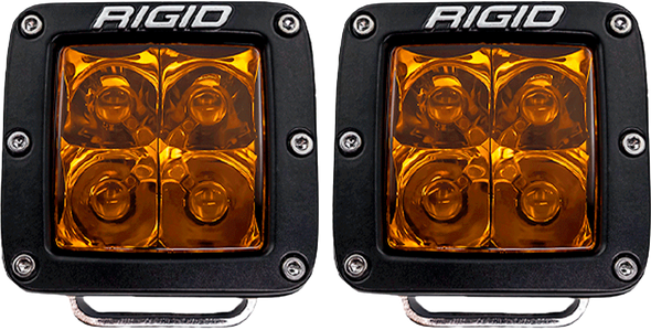 Rigid D-Series Spot Amber Pro Pair 20252